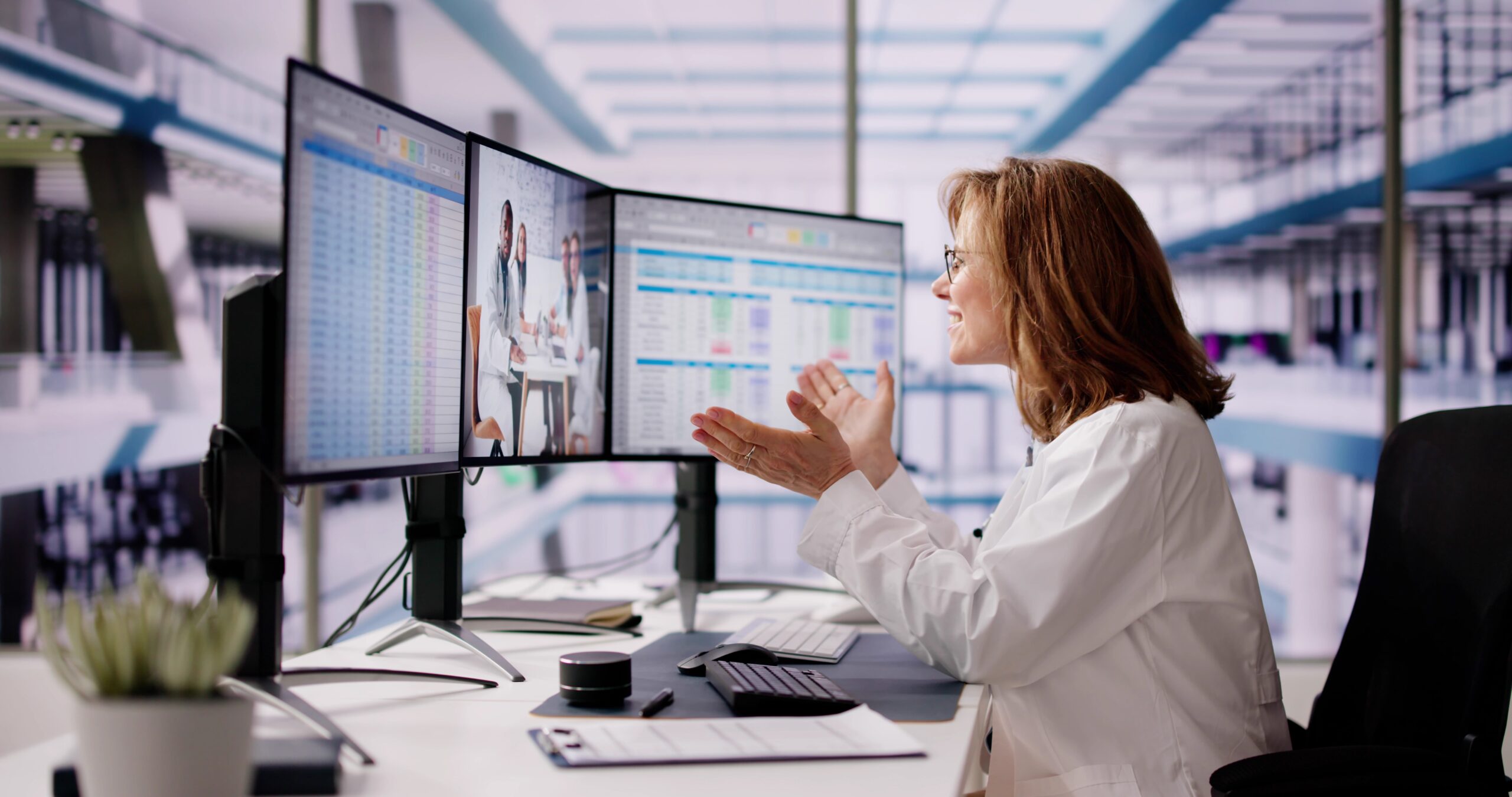 Medical,Doctor,Video,Conference,Technology,And,Online,Elearning